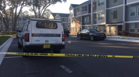Gainesville Police Department are investigating a reported shooting at The Ridge Apartments in Gainesville Monday (Sara Girard/WUFT News)