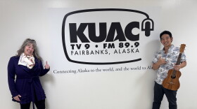 Alaska Live host, Lori Neufeld and FCA's season opener Jake Shimabukuro
