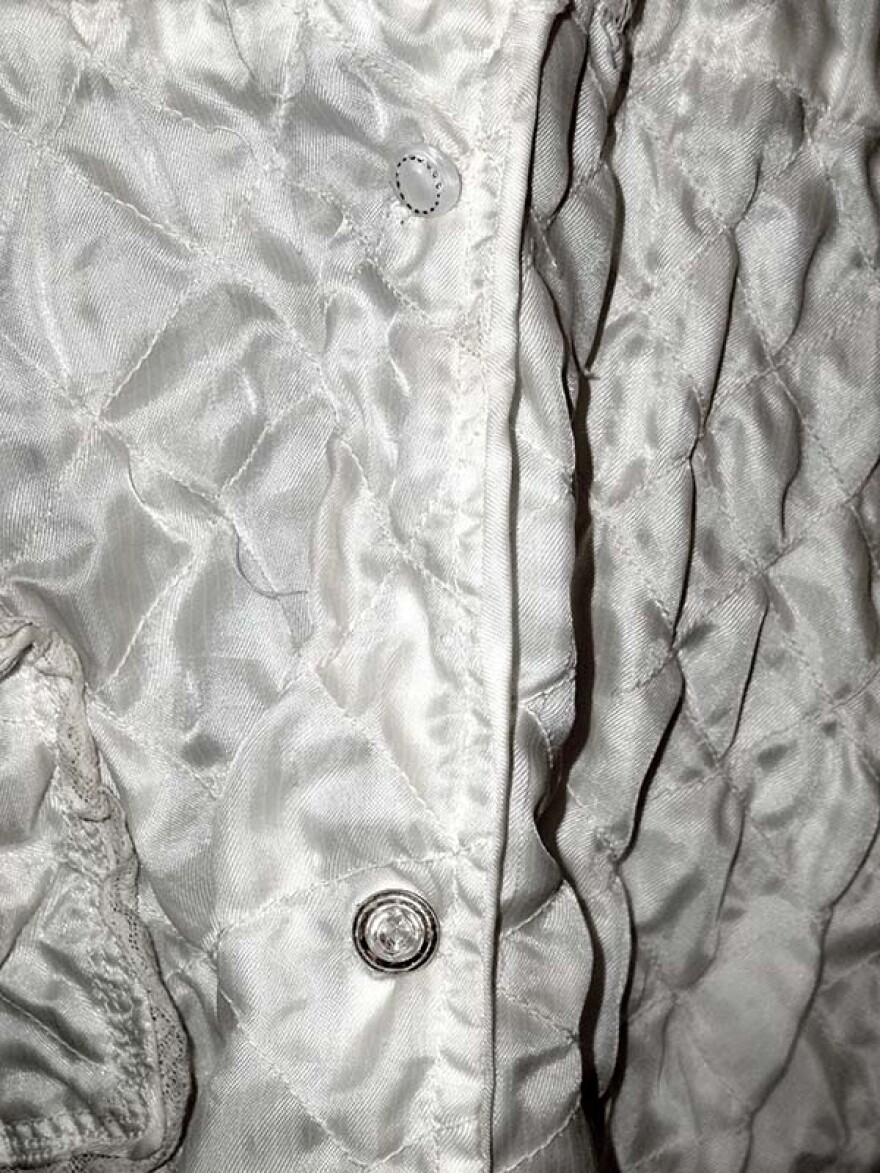 A close-up of the robe