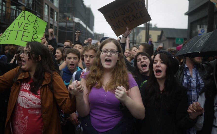 Tuesday afternoon, another march was held from 23rd and Union St to the federal courthouse downtown.