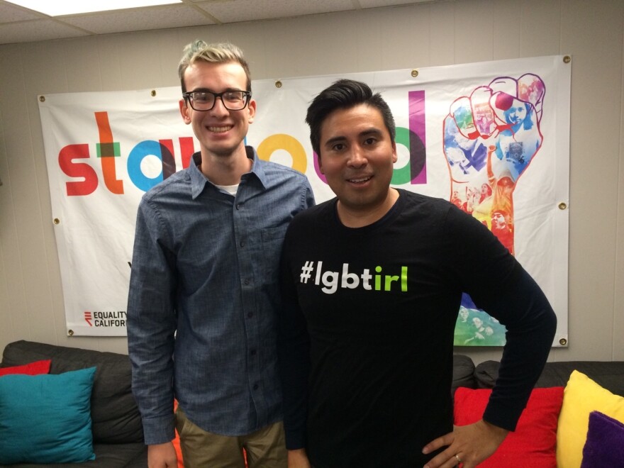Vargas coached Galvan through his fear of coming out to his doctor and how to help educate the physician about treating a gay man.<em> </em>