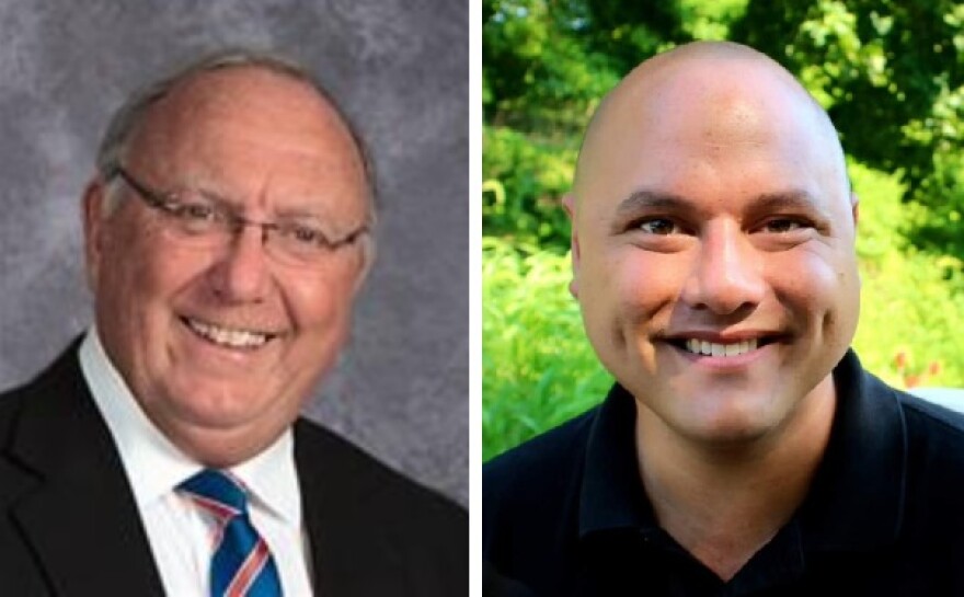 Peoria Public School District 150 Board of Education member Dan Walther, left, will face Mike Murphy, right, in the April 6 election for the Northern Disctrict representative. 