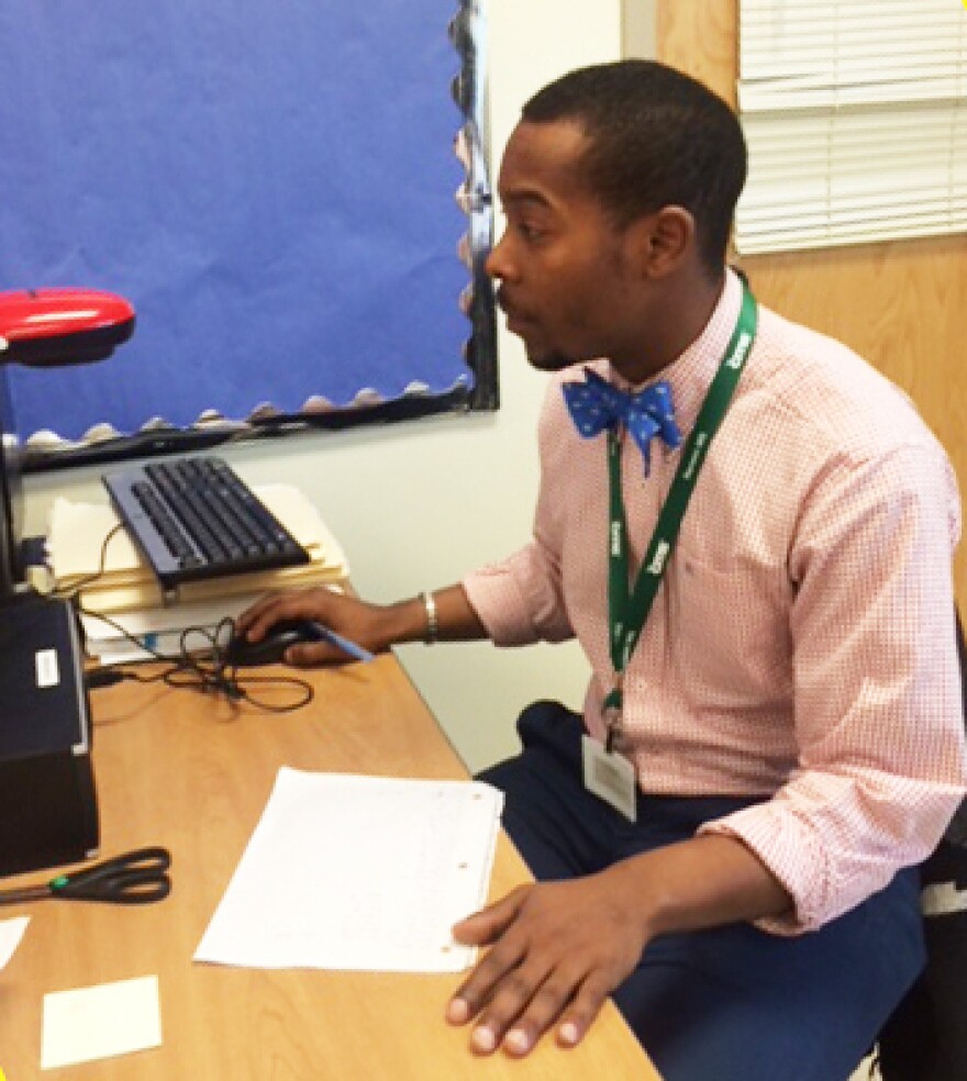 Johnathon Williams, now a TFA teacher, in 2014.