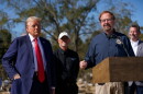 Former President Trump spoke in Swannanoa alongside Rep. Chuck Edwards on the campaign trail in October.