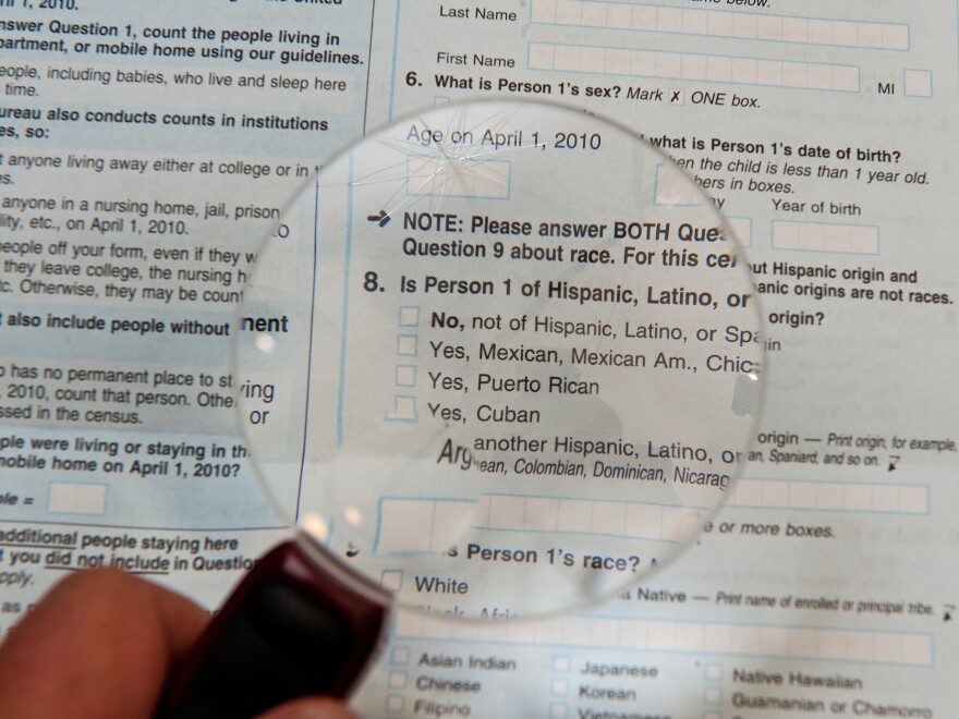 The 2010 census form included separate questions about race and Hispanic origin. The White House has yet to announce its decision on a proposal that would allow race and ethnicity to be asked in a single, combined question on the 2020 census.