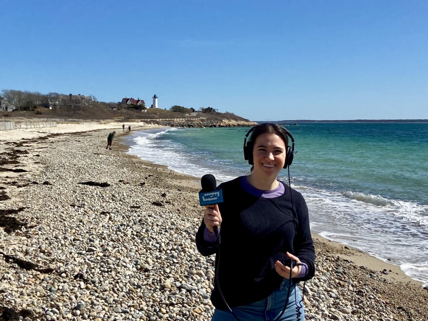 Eve Zuckoff recording for the Falmouth to Falmouth series.