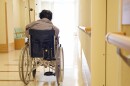  Elderly female in wheel chair.