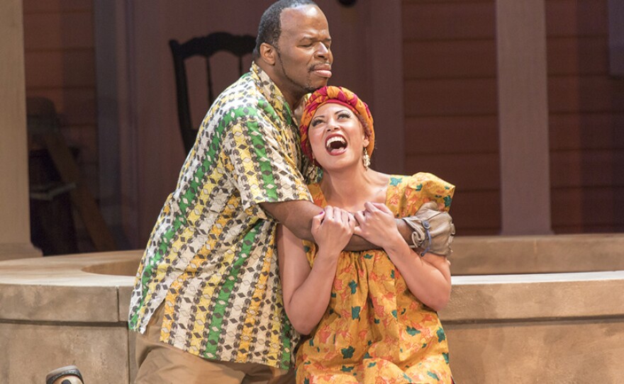 Porgy (Lester Lynch) and Bess (Alyson Cambridge) in the Spoleto Festival USA production of "Porgy and Bess."