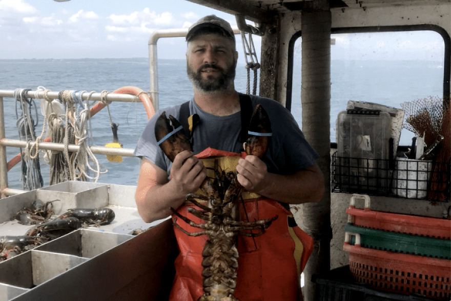 John Walker of Newport, shown on his lobster boat south of Brenton Point in the summer 2018, is withdrawing from the Fishermen’s Advisory Board before it even meets this week with SouthCoast Wind. Walker said he learned he was confirmed to the board after reading a news article.