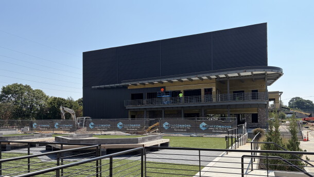 The Rail, a 2,000-seat entertainment venue, is the centerpiece of The Commons on Lexington's west side.