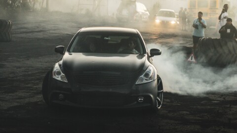 Screeching tires, burnt rubber and drifting cars are expected at the Throttle Dome. The drivers say it's a welcoming community space to display exhibition driving.