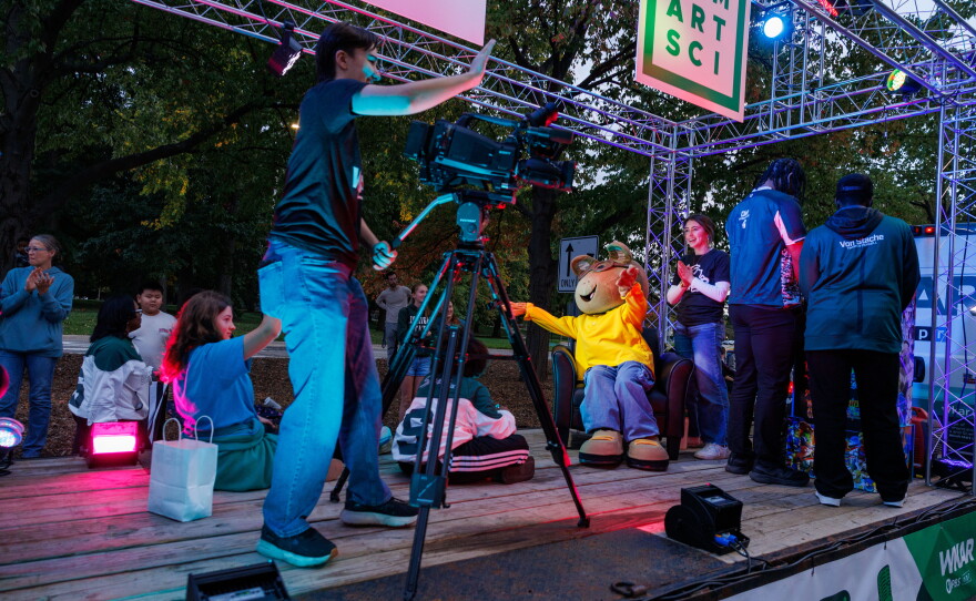 WKAR and the College of Communication Arts and Sciences collaborated on their float for the Michigan State University Homecoming Parade in East Lansing, Mich., on Oct. 9, 2026.
