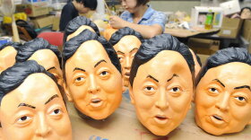 One measure of Yukio Hatoyama's popularity in Japan is that the Ogawa Rubber Co. has begun making masks with his likeness. Hatoyama is in line to become the next prime minister with the expected election victory Sunday of his Democratic Party of Japan.