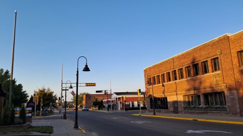 View down Stevens Street in Rhinelander
