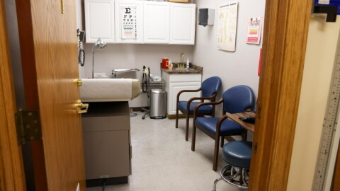 An exam room is shown at the Bread of Healing Clinic in Milwaukee on Nov. 24, 2025. An estimated 63,000 people could lose Medicaid coverage in Wisconsin when new work requirements are in place.
