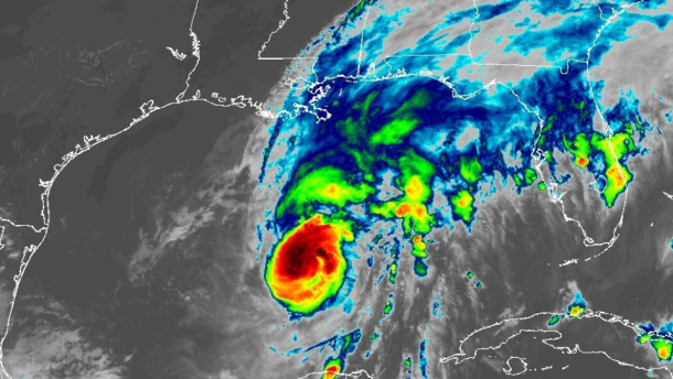 Satellite photo of Hurricane Isaias on Oct. 9, 2026.