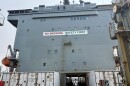 USNS Kanawha is docked at Naval Station Norfolk ahead a Presidential Unit Citation ceremony.