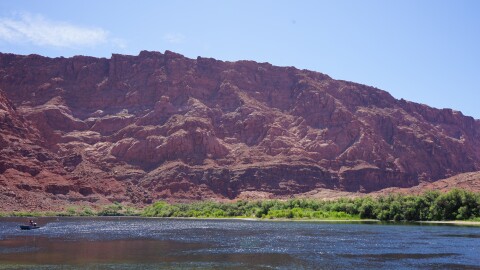 The Colorado River at Lees Ferry in May 2026.