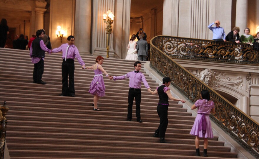 Erika Chong Shuch's "Love Everywhere" performance at City Hall, San Francisco
