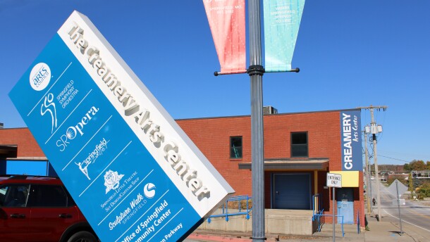 The Creamery Arts Center, home of the Springfield Regional Arts Council (photo taken November 1, 2024).