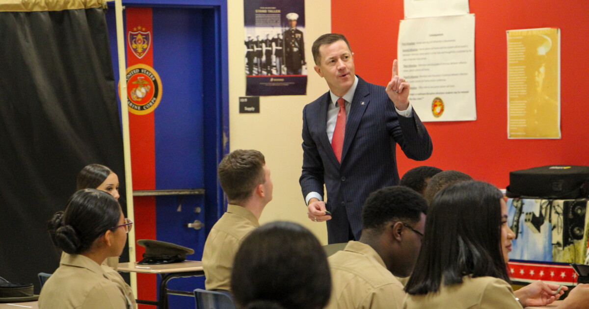 Brumley visits Louisiana schools for ‘Freedom Week’
