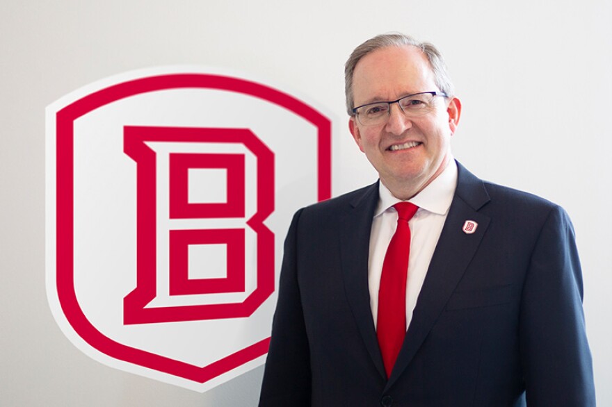 Bradley University President Stephen Standifird's official portrait.