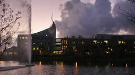  Buildings on the campus of Scripps Florida at dawn.