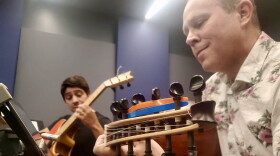 Berk Agar (guitar) and Ethan Wickman (oud) perform live on KPAC 88.3 FM.