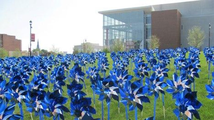 Field of pinwheels