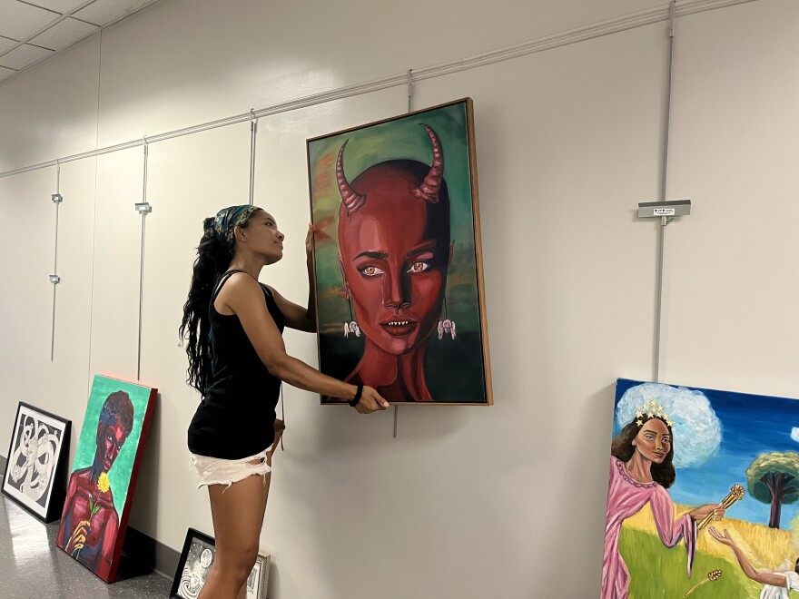 Jaida Harrison's work was selected for a solo exhibition at Norfolk Botanical Garden. The show runs through Sept. 29