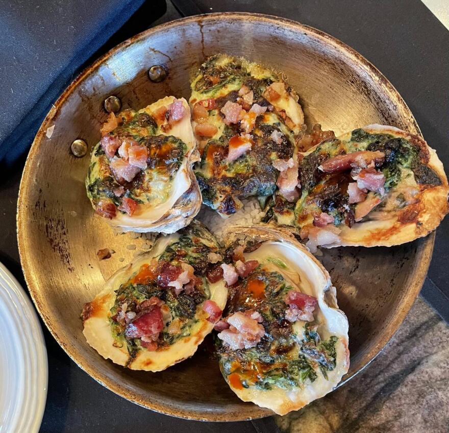 oysters rockefeller at neighborly public house