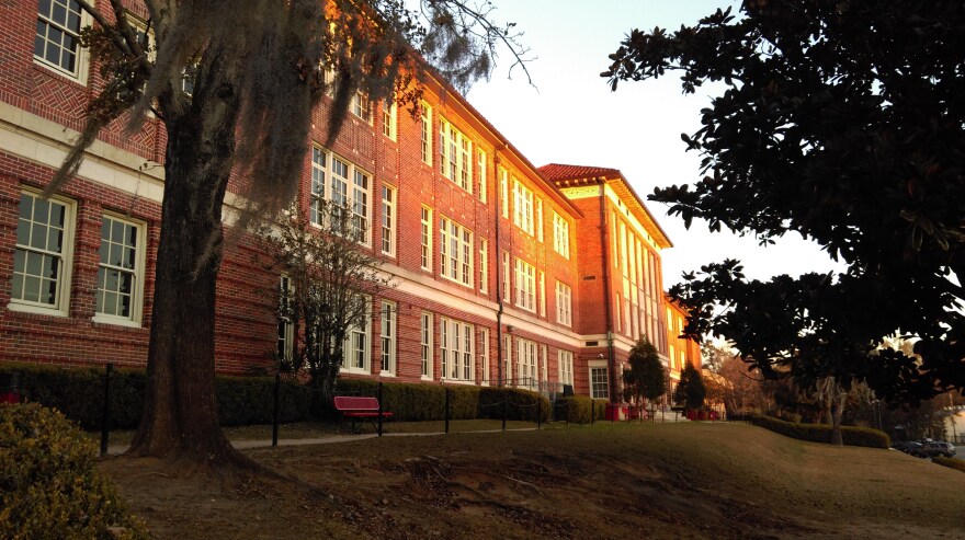 The performances of "Les Miserables" all take place in the auditorium of Tallahassee's Leon High School.