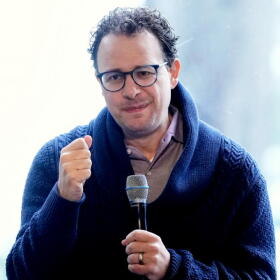 FILE - Dario Amodei, CEO &amp; Co-Founder of Anthropic, speaks on a panel at the convening of the International Network of AI Safety Institutes at the Golden Gate Club at the Presidio in San Francisco, Nov. 20, 2024. (AP Photo/Jeff Chiu, File)