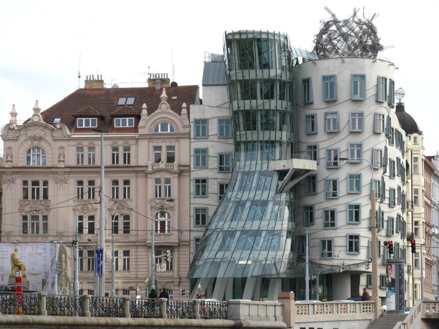 Gehry's "Dancing House" (also known as "Fred and Ginger") in Prague.