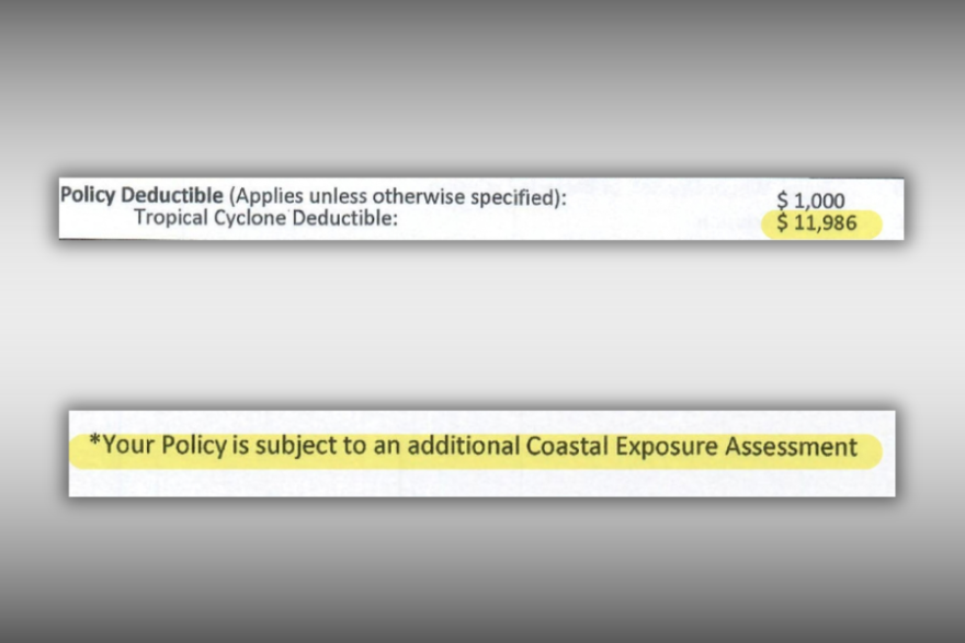 Parts of Skip Stiles' home insurance policy in Norfolk linked to increased coastal risk.