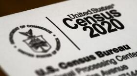 Shown is an envelope containing a 2020 census letter. 