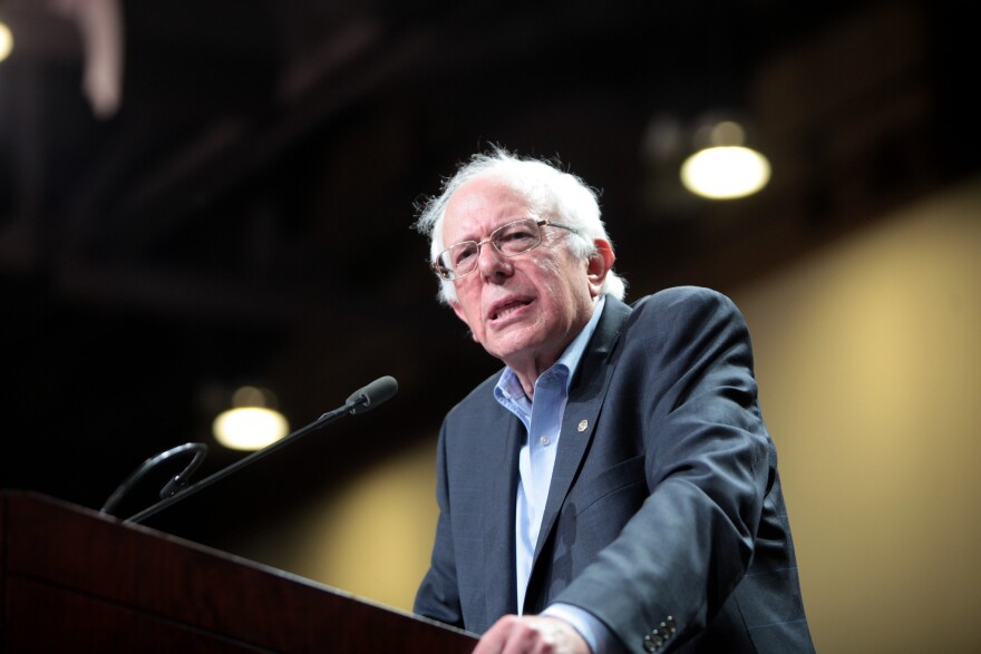 U.S. Sen. Bernie Sanders, I-Vermont, speaks at in Phoenix in 2015. 