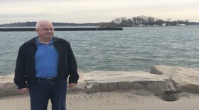 Sodus Point Mayor Dave McDowell says he worries about what will happen to homes along the bay if their break wall breaches.