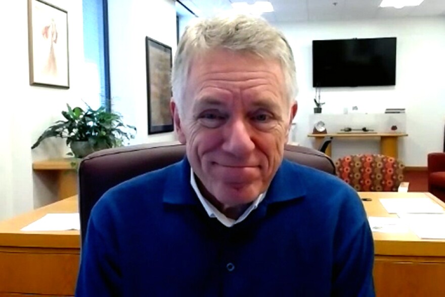 Columbus Mayor Jim Lienhoop on Tuesday's Zoom interview