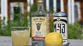 Some of the ingredients for the Beer's Knees.