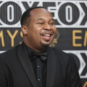 Roy Wood Jr. poses for a Red Carpet portrait at the 75th Emmy Awards on Monday, Jan. 15, 2024 at the Peacock Theater in Los Angeles. (Photo by Danny Moloshok/Invision for the Television Academy/AP Images)