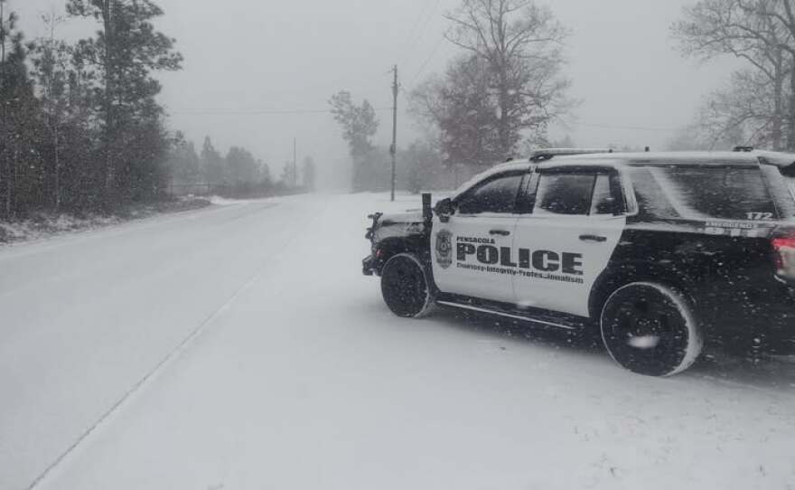  Pensacola International Airport reported an accumulation of 8.9 inches of snow on January 21, 2025.