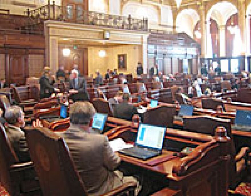 The Illinois Senate in session.