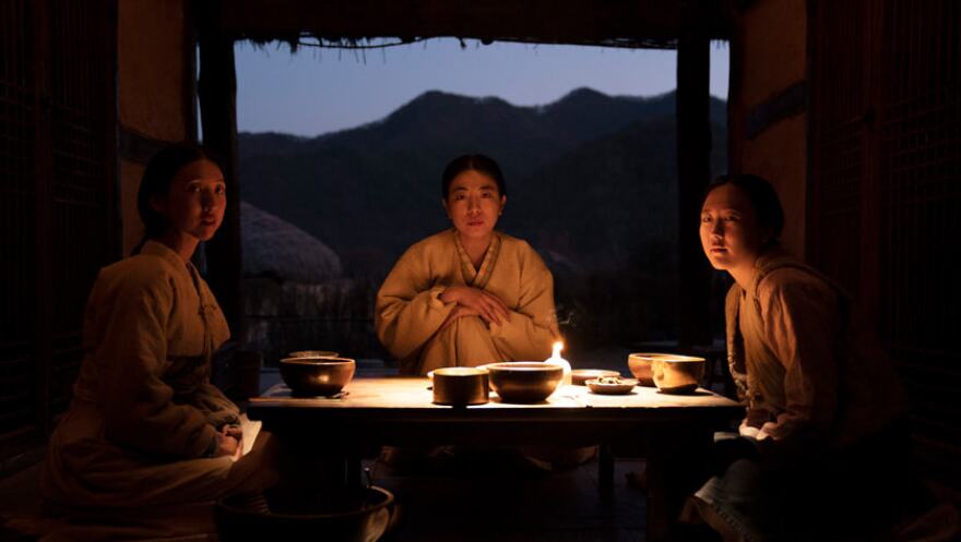 Inji Jeong, Yeji Yeon and Bomin Kim in “Pachinko”