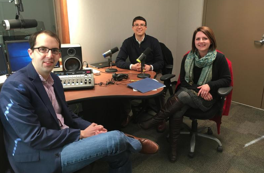St. Louis Public Radio's Jason Rosenbaum interviewed state Reps. Kip Kendrick and Martha Stevens at KBIA studios in Columbia, Missouri.