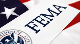 Logo FEMA with United State of America flag, USA