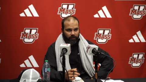 University of Massachusetts Amherst Football Head Coach Joe Harasymiak, speaking at a press conference on Monday, Aug. 3, 2026.