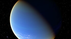 This is a hypothetical visualization of the transiting exoplanet HD 17156 b. (Graphic courtesy Tyrogthekreeper at English Wikipedia)