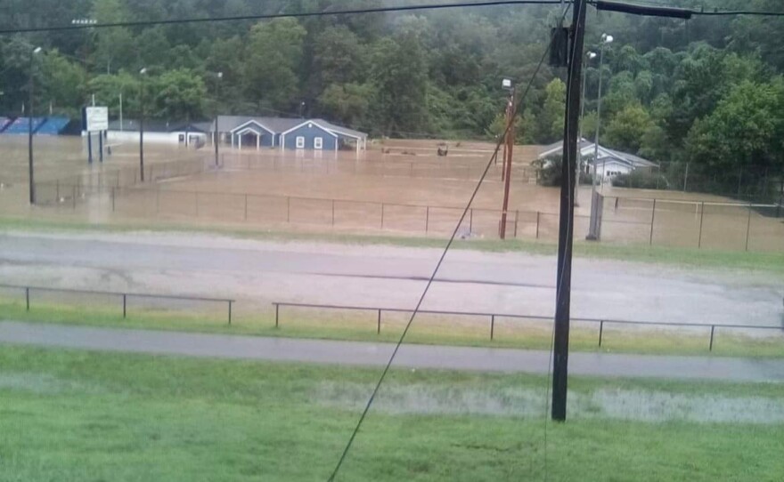 Water reaching homes in Whitesburg, KY