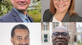 Clockwise from top left: Andy Dey, Cydney Vandercar, Lin Johnson III, and Iton Udosenata